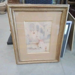 TABLEAU DAME AU PUIT E DE RIVIERE 