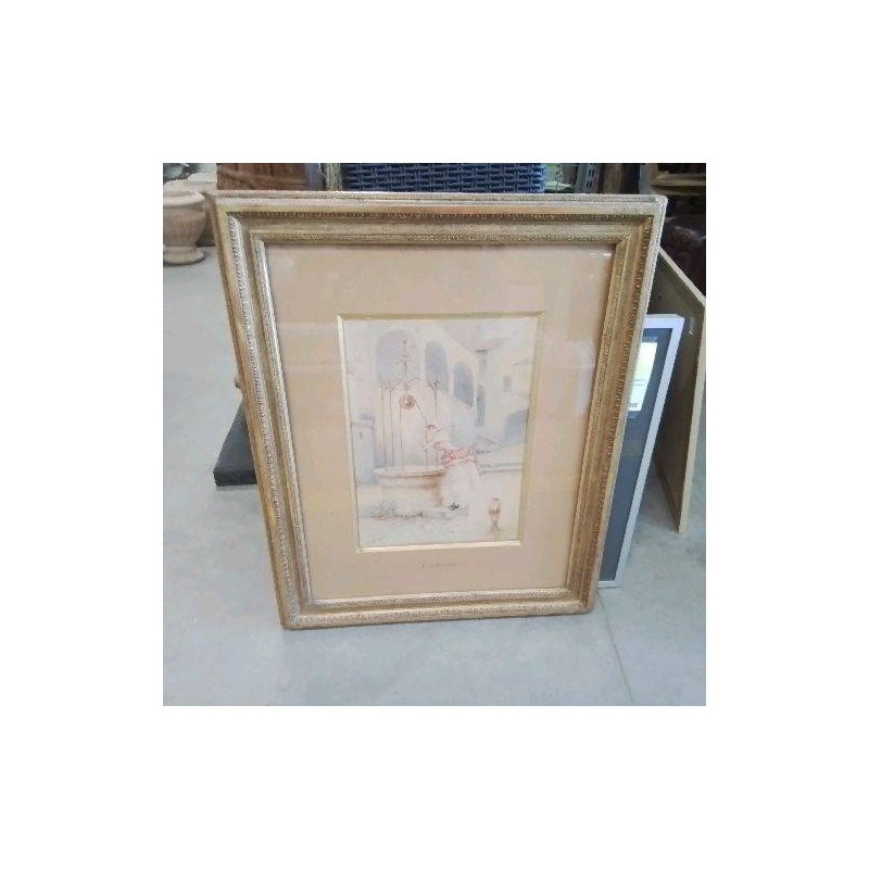 TABLEAU DAME AU PUIT E DE RIVIERE 