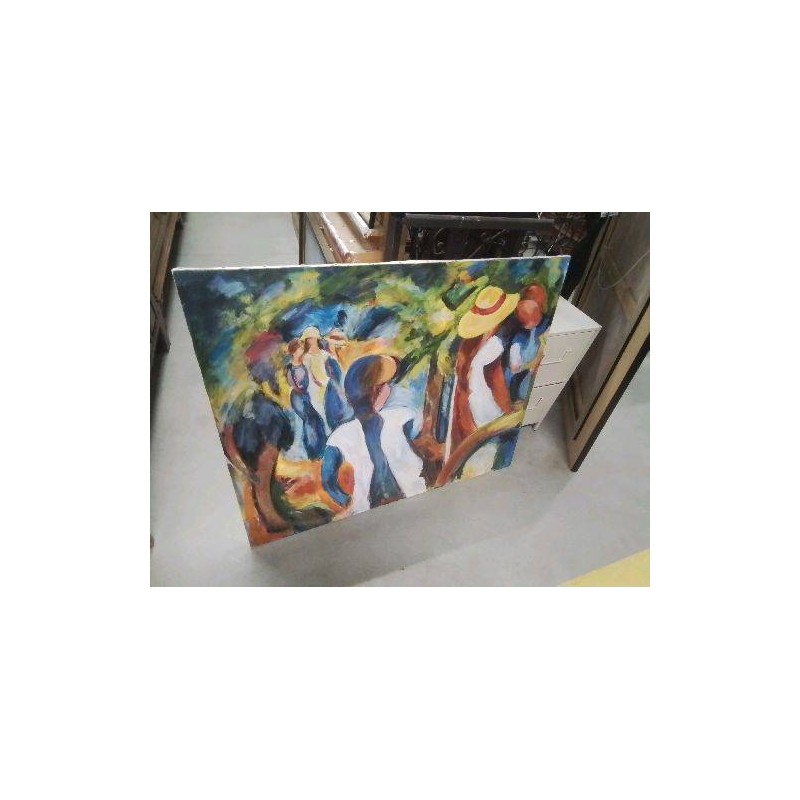 TABLEAU REPRO SCENE FEMMES CHAPEAUX 