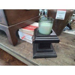 SOCLE BOIS + BOUGIE 