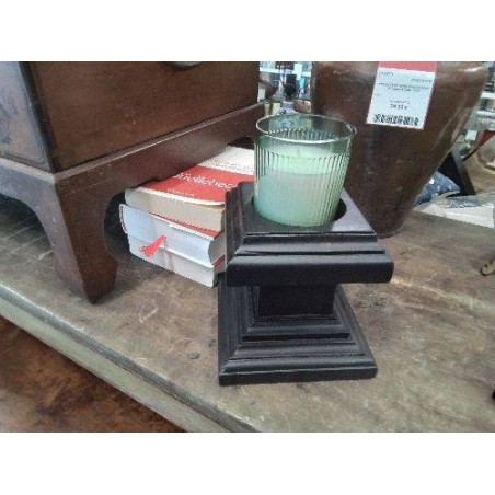 SOCLE BOIS + BOUGIE 