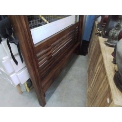 LIT BALDAQUIN PALISSANDRE 160 X 200