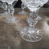 LOT 6 VERRES CRISTAL GRAVÉ 