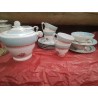 ENS THE CAFE PORCELAINE LIMOGES FLEURI VERT 