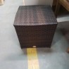 POUF CUBE RESINE TRESSÉE 