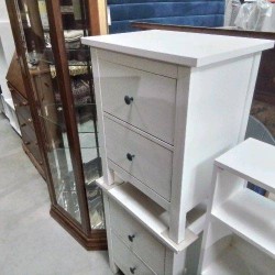 CHEVET 2T BLANC IKEA 
