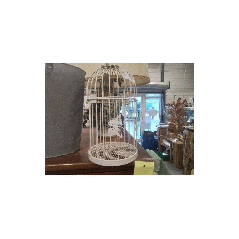 CAGE OISEAU DECOR PAPILLONS PM