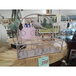 ÉTAGÈRE GRISE OISEAU