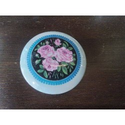 BONBONNIERE PORCELAINE D AUTEUIL DECOR ROSES