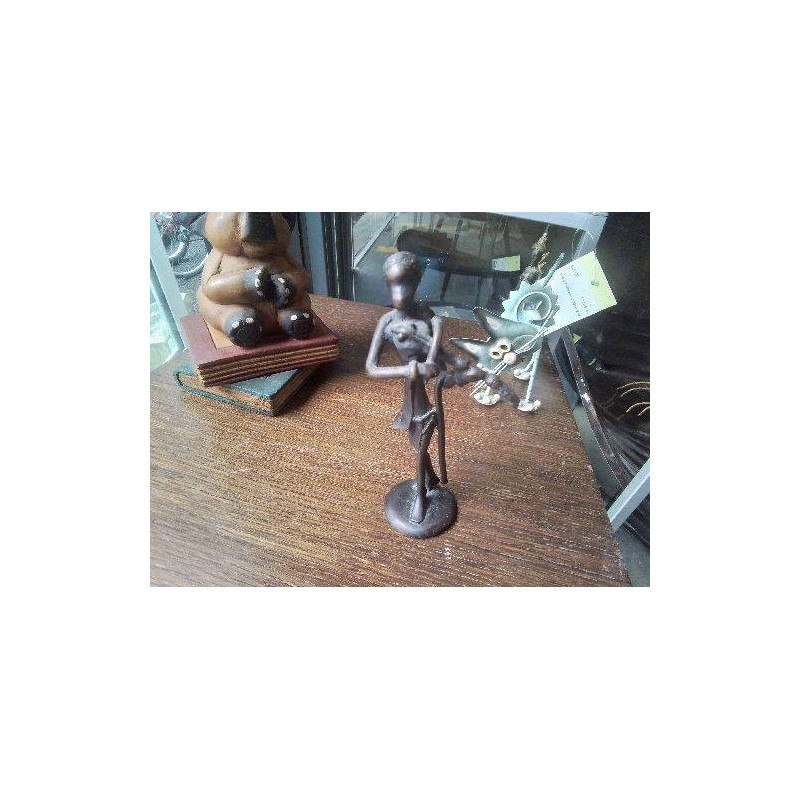 STATUETTE BRONZE PM MUSICIEN 