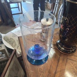 PHOTOPHORE VERRE BULLÉ 