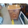 CHEVET 1P1T MARBRE DECOR MARQUETERIE 