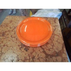 LOT 5 ASSIETTES PM ORANGE VINTAGE 