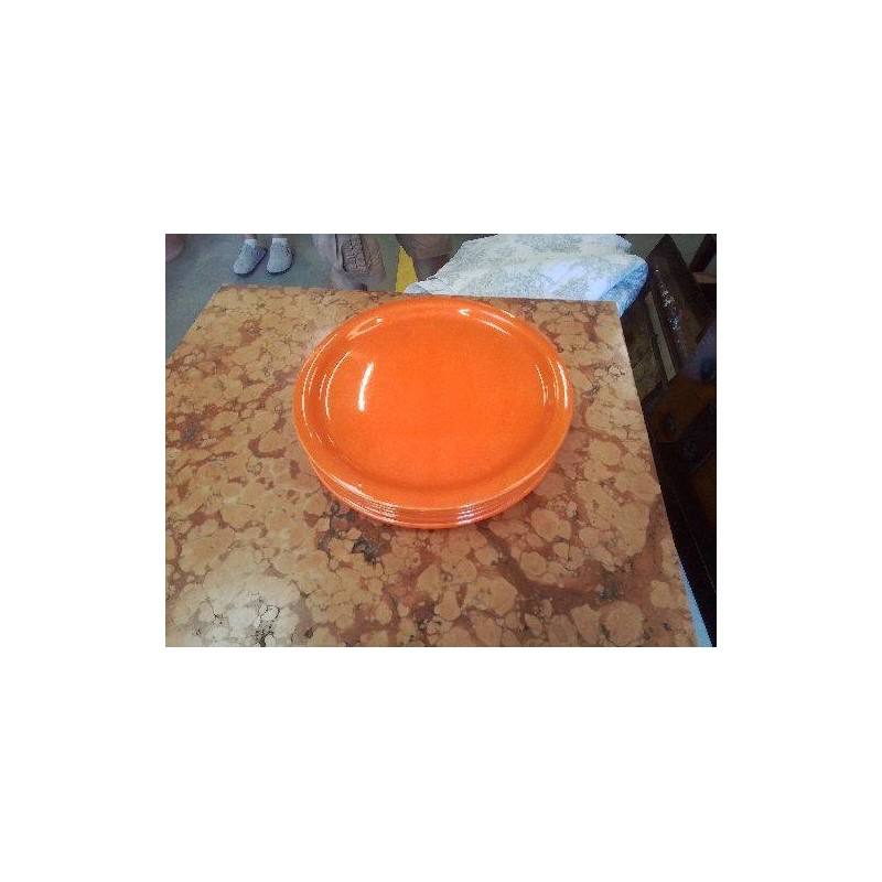 LOT 5 ASSIETTES PM ORANGE VINTAGE 