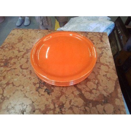 LOT 5 ASSIETTES PM ORANGE VINTAGE 