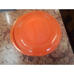 LOT 5 ASSIETTES PM ORANGE VINTAGE 