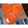 LOT 5 ASSIETTES PM ORANGE VINTAGE 