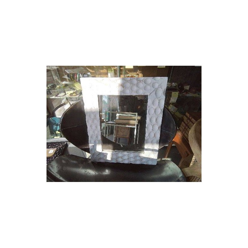 MIROIR BOIS PEINT BLANC