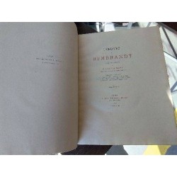 LIVRE ANC 1873 TOME 1ER L OEUVRE DE REMBRANDT