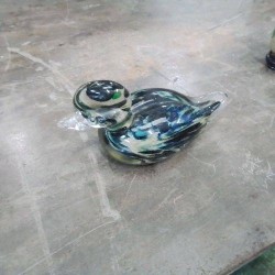 CANARD VERRE SOUFFLE COULEURS