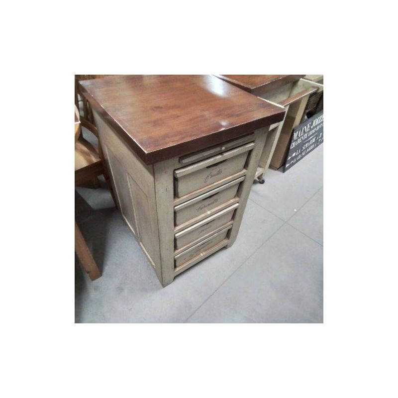 MEUBLE 4T 1 TAB PATINÉ INTÉRIORS