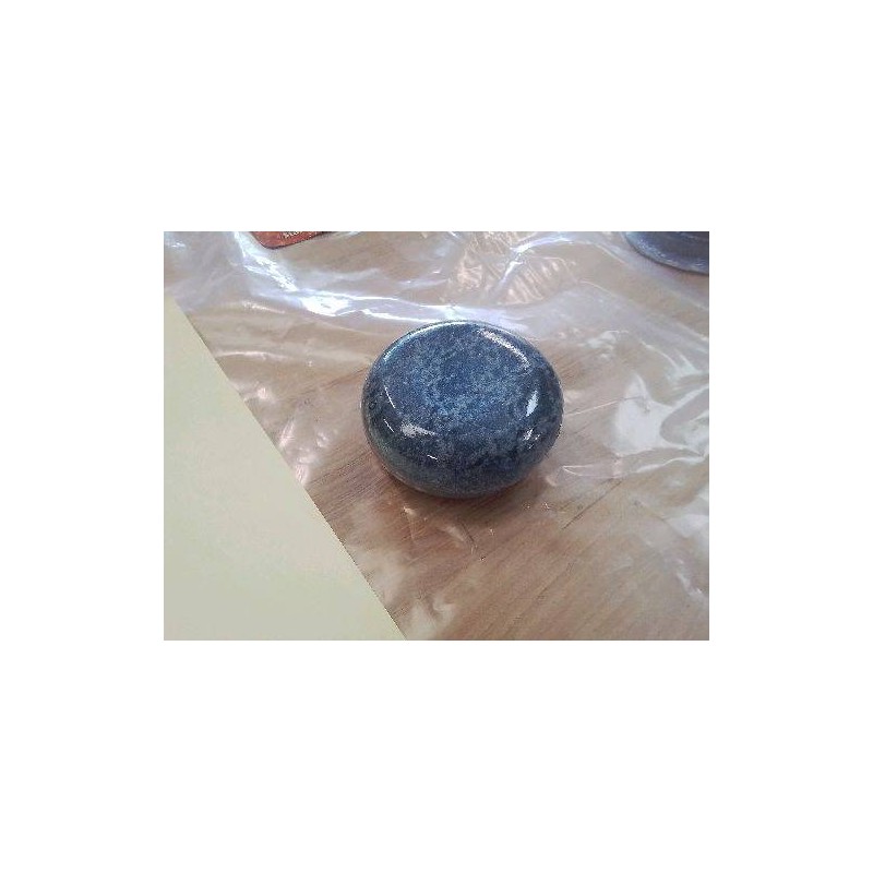 BONBONNIÈRE BLEUE PM GRÈS ÉMAILLÉ
