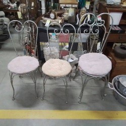 LOT 4 CHAISES FF GRISES