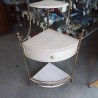 ENCOIGNURE CHÊNE CÉRUSÉ MÉTAL 1T 