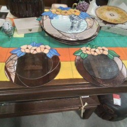 MIROIR STYLE TIFFANY 28CM