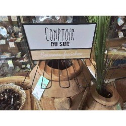 SUPPORT VERRES MURAL COMPTOIR DU SUD
