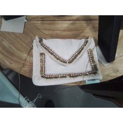 SAC TISSU BOHÊME DÉCOR PERLES