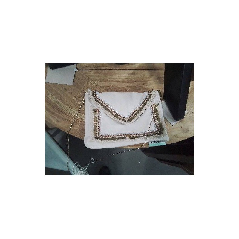 SAC TISSU BOHÊME DÉCOR PERLES