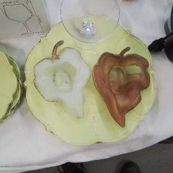 COUPELLE FEUILLE PATE DE VERRE