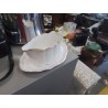 SAUCIERE BLC LISERET DORÉ +SOUCOUPE