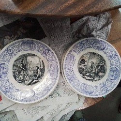 LOT 5 ASSIETTES SARREGUEMINES PERSONNALITES