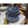 LOT ASSIETTES VILLEROY & BOCH COUL BEU MARBRE