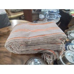 DESSUS DE LIT GRIS ORANGE
