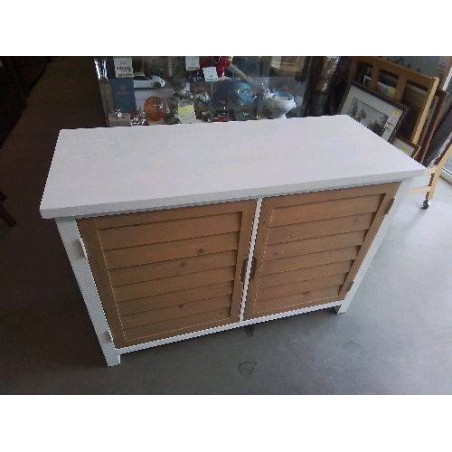 MEUBLE 2P PERSIENNES BLC MAISONS DU MONDE 