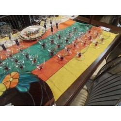 LOT VERRES ANC PIEDS ROUGE