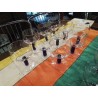LOT VERRES ANCIENS PIED BLEU