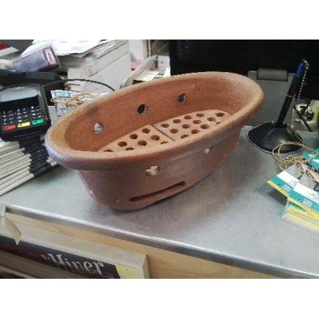 COUPE GRÈS ÉMAILLÉ AJOURÉE 