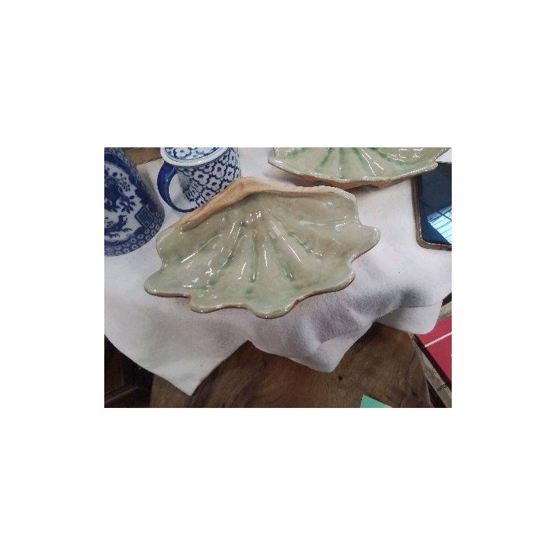 COQUILLE VIDE POCHE ÉMAILLÉE VERT