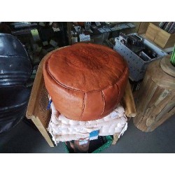 POUF MAROCAIN CUIR