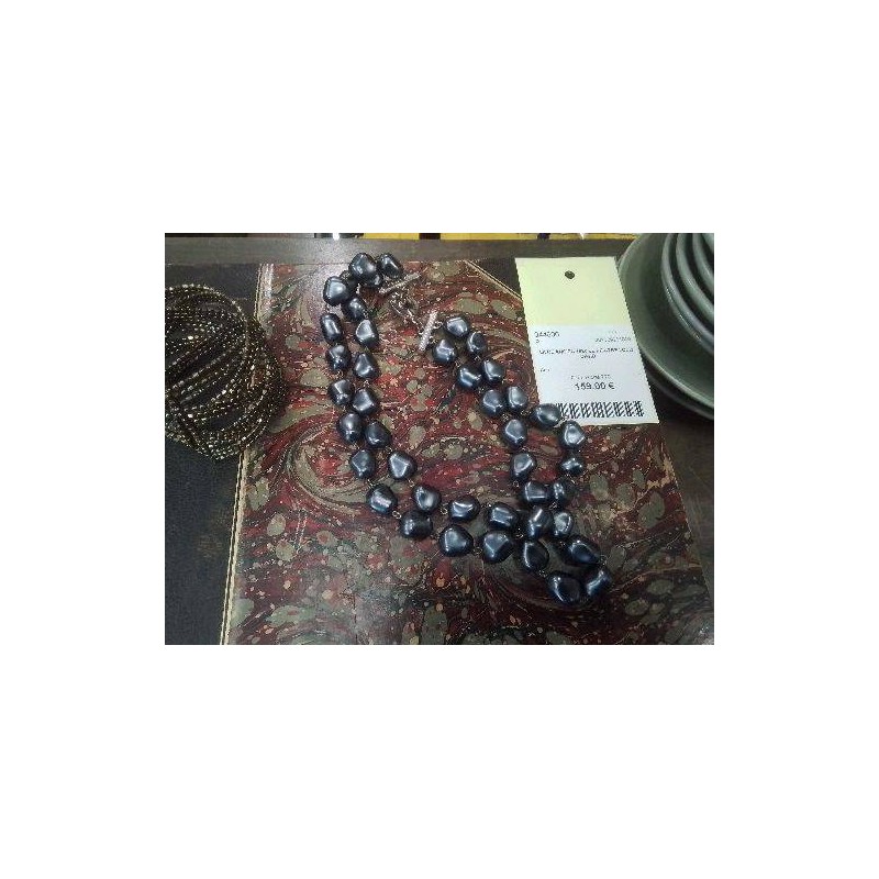 COLLIER PIERRES NOIRES AGATHA