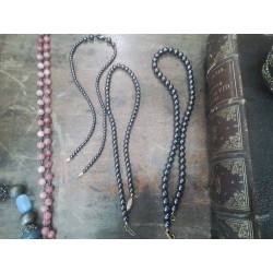 COLLIER PERLES NOIRES 