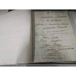 LIVRE ANCIEN 1736 INTITUTIONES PHILOSOPHICAE AD FACILIOREM VETERUM -TOMUS PRIMUS
