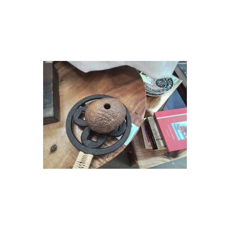 VASE GALET MARRON