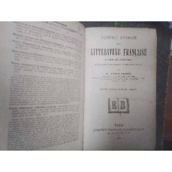 LIVRE ANCIEN HISTOIRE LITTÉRATURE FRANCAISE
