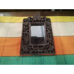 CADRE MIROIR PM SCULPTÉ MASSE INDO