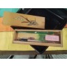 COFFRET CALLIGRAPHIE BOIS FLEURS